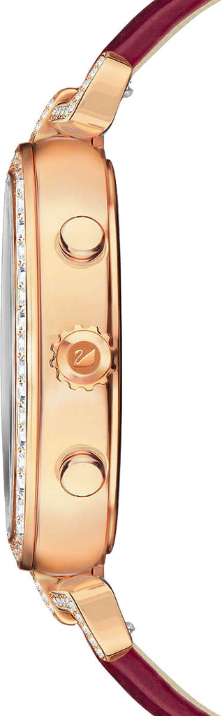 Swarovski Era Journey Red Dial Red Leather Strap Watch for Women - 5416701 Buy Now By Swarovski
