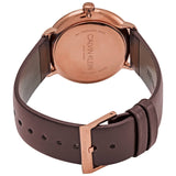 Calvin Klein High Noon Silver Dial Brown Leather Strap Watch for Men - K8M216G6 Buy Now By Calvin Klein