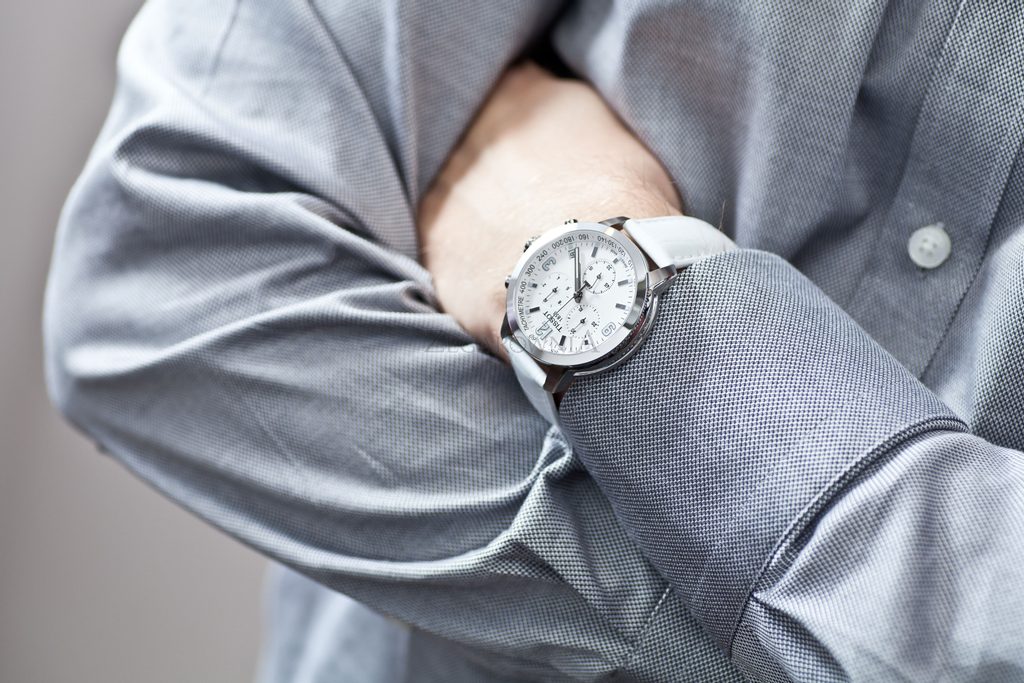 Tissot PRC 200 Chronograph White Dial White Leather Strap Watch For Men - T055.417.16.017.00 Buy Now By Tissot