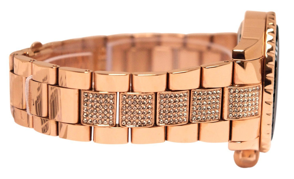 Michael Kors Everest Chronograph Black Dial Rose Gold Steel Strap Watch For Women - MK5875 Buy Now By Michael Kors