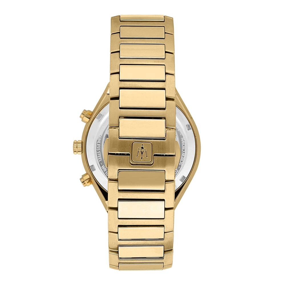 Maserati Stile 45mm Chronograph Black Dial Gold Steel Strap Watch For Men - R8873642001 Buy Now By Maserati