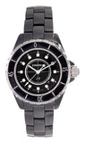 Chanel J12 Quartz Diamonds Black Dial Black Steel Strap Watch for Women - J12 H1625 Buy Now By Chanel