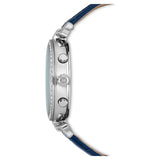 Swarovski Era Journey Blue Dial Blue Leather Strap Watch for Women - 5479239 Buy Now By Swarovski