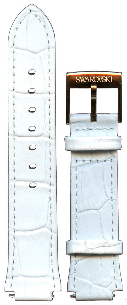 Swarovski Citra Sphere Chrono White Dial White Leather Strap Watch for Women - 5080602 Buy Now By Swarovski