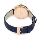 Swarovski Crystal Frost Blue Dial Blue Leather Strap Watch for Women - 5484061 Buy Now By Swarovski