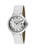 Cartier Ballon Bleu de Cartier Silver Dial White Leather Strap Watch for Women - W6920087 Buy Now By Cartier