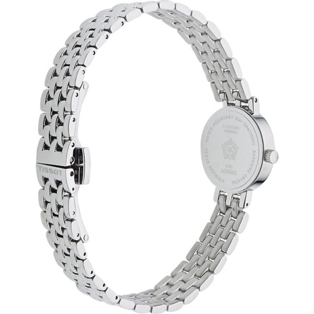 Tissot T Lady Lovely Black Dial Silver Steel Strap Watch For Women - T058.009.11.051.00 Buy Now By Tissot