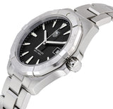 Tag Heuer Aquaracer Quartz Black Dial Silver Steel Strap Watch for Men - WAY1110.BA0928 Buy Now By Tag Heuer