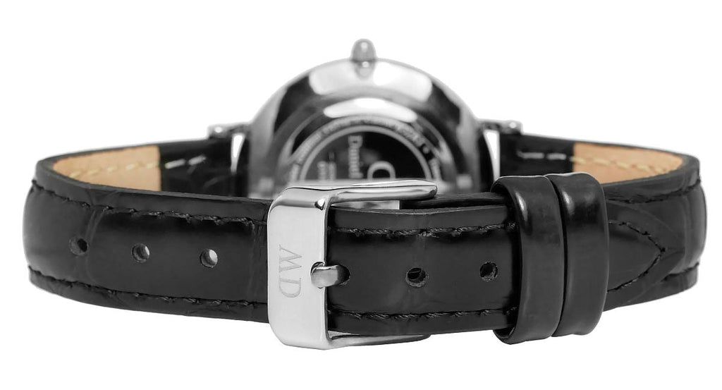 Daniel Wellington Classic Petite Reading Black Dial Black Leather Strap Watch For Women - DW00100179 Buy Now By Daniel Wellington