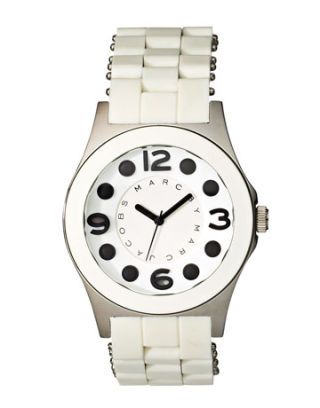 Marc Jacobs Pelly White Dial White Silicone Strap Watch for Women - MBM2503 Buy Now By Marc Jacobs