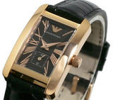 Emporio Armani Classic Black Dial Black Leather Strap Watch For Men - AR0168 Buy Now By Emporio Armani