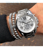 Michael Kors Bradshaw Silver Dial Silver Steel Strap Watch for Men - MK5535 Buy Now By Michael Kors