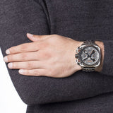 Diesel BAMF Chronograph Gray Dial Gray Steel Strap Watch For Men - DZ7344 Buy Now By Diesel