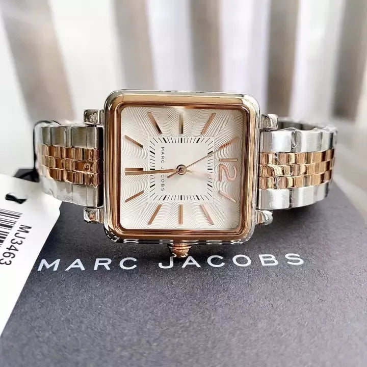 Marc Jacobs Vic Silver Dial Two Tone Steel Strap Watch for Women - MJ3463 Buy Now By Marc Jacobs