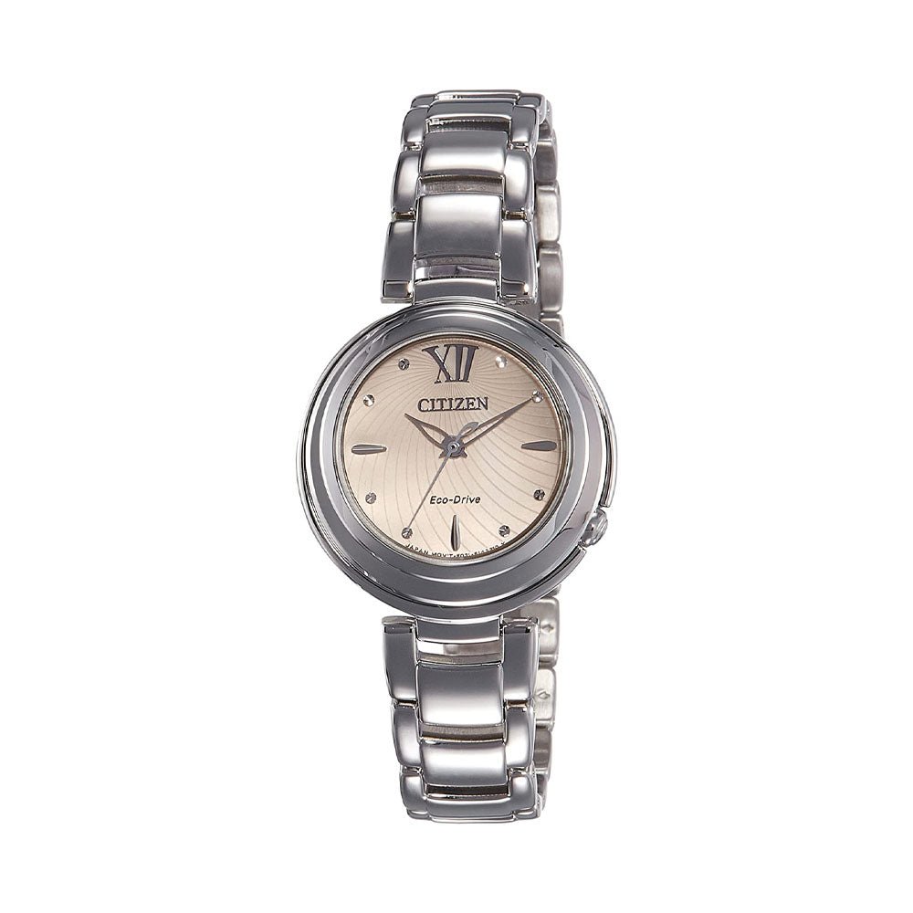 Citizen Eco Drive Mother of Pearl Dial Silver Steel Strap Watch For Women - EM0331-52W Buy Now By Citizen