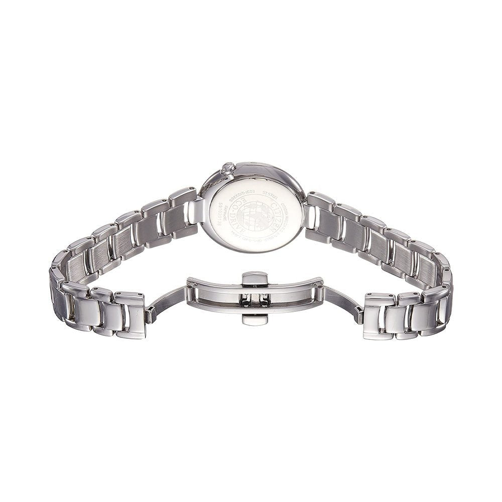 Citizen Eco Drive Mother of Pearl Dial Silver Steel Strap Watch For Women - EM0331-52W Buy Now By Citizen