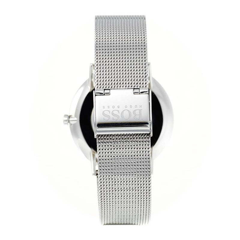 Hugo Boss Jackson Quartz Black Dial Silver Mesh Bracelet Watch For Men - 1513514 Buy Now By Hugo Boss