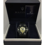 Maserati Potenza Automatic Black Dial Black Leather Strap Watch For Men - R8821108036 Buy Now By Maserati