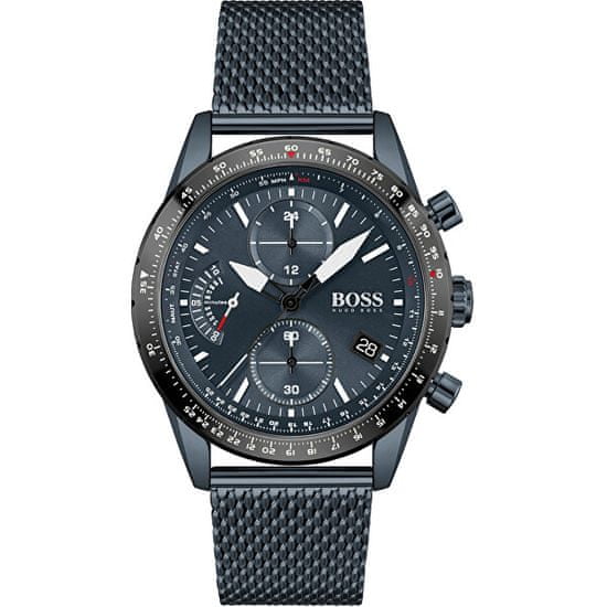 Hugo Boss Pilot Edition Blue Dial Blue Mesh Bracelet Watch for Men - 1513887 Buy Now By Hugo Boss