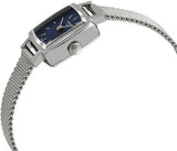 Tissot Lovely Square Blue Dial Silver Mesh Bracelet Watch For Women - T058.109.11.041.00 Buy Now By Tissot