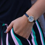 Marc Jacobs Sally White Dial Black Leather Strap Watch for Women - MBM1352 Buy Now By Marc Jacobs