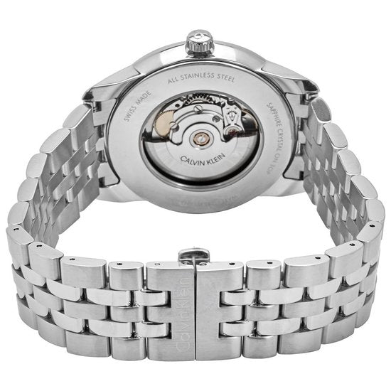 Calvin Klein Infinity Automatic Silver Dial Silver Steel Strap Watch for Men - K5S34146 Buy Now By Calvin Klein