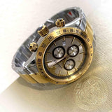 Versace Classic Chronograph Quartz Silver Dial Two Tone Steel Strap Watch For Men - VEV700519 Buy Now By Versace