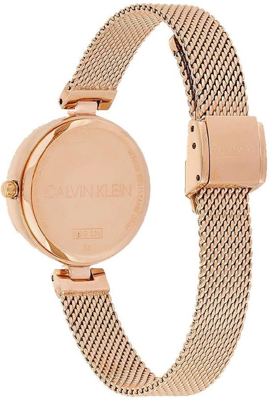 Calvin Klein Authentic Silver Dial Rose Gold Mesh Bracelet Watch for Women - K8G23626 Buy Now By Calvin Klein
