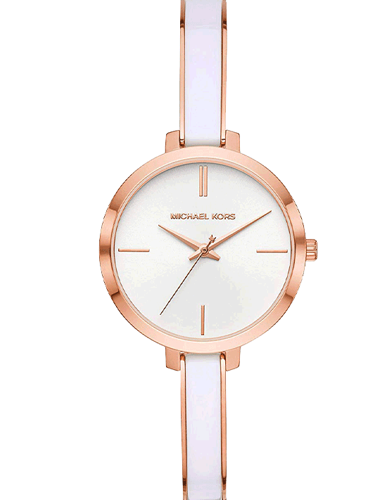 Michael Kors Jaryn Analog White Dial Two Tone Steel Strap Watch For Women - MK4342 Buy Now By Michael Kors