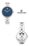 Swarovski Cosmopolitan Blue Dial Silver Steel Strap Watch for Women - 5517790 Buy Now By Swarovski