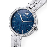 Swarovski Cosmopolitan Blue Dial Silver Steel Strap Watch for Women - 5517790 Buy Now By Swarovski