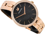 Swarovski Cosmopolitan Black Dial Rose Gold Steel Strap Watch for Women - 5517797 Buy Now By Swarovski