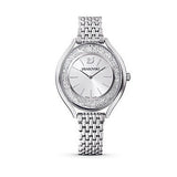 Swarovski Crystalline Aura Silver Dial Silver Steel Strap Watch for Women - 5519462 Buy Now By Swarovski