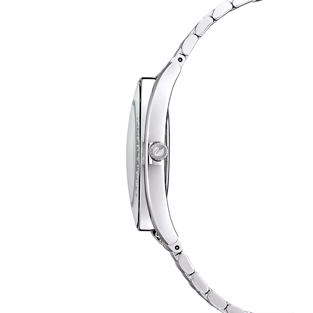 Swarovski Crystalline Aura Silver Dial Silver Steel Strap Watch for Women - 5519462 Buy Now By Swarovski