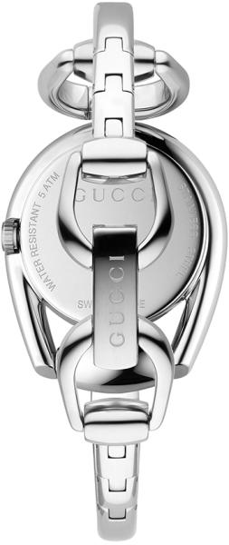 Gucci Horsebit Collection Mother of Pearl Black Dial Silver Steel Strap Watch For Women - YA139503 Buy Now By Gucci