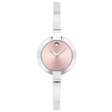 Movado Bela Museum Pink Dial Silver Steel Strap Watch For Women - 0606596 Buy Now By Movado
