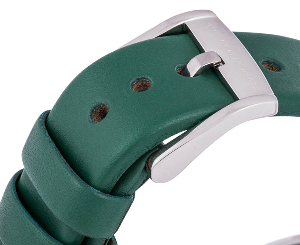 Marc Jacobs Henry Skeleton Green Dial Green Leather Strap Watch for Women - MBM1336 Buy Now By Marc Jacobs