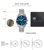 Emporio Armani Claudio Chronograph Blue Dial Silver Steel Strap Watch For Men - AR11541 Buy Now By Emporio Armani
