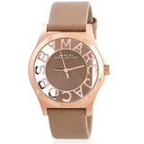 Marc Jacobs Henry Dinky Skeleton Beige Dial Beige Leather Strap Watch for Women - MBM1245 Buy Now By Marc Jacobs