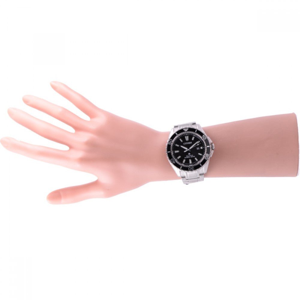 Citizen Promaster Diver Chronograph Black Dial Silver Steel Strap Watch For Men - BN0190-82E Buy Now By Citizen