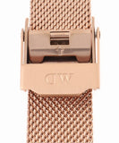 Daniel Wellington Petite Melrose Pink Dial Rose Gold Mesh Strap Watch For Women - DW00100368 Buy Now By Daniel Wellington