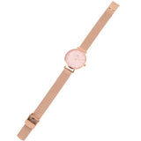 Daniel Wellington Petite Melrose Pink Dial Rose Gold Mesh Strap Watch For Women - DW00100368 Buy Now By Daniel Wellington