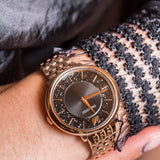 Swarovski Crystalline Chic Analog Black Dial Rose Gold Steel Strap Watch for Women - 5544587 Buy Now By Swarovski