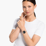 Swarovski Crystalline Chic Analog Black Dial Rose Gold Steel Strap Watch for Women - 5544587 Buy Now By Swarovski