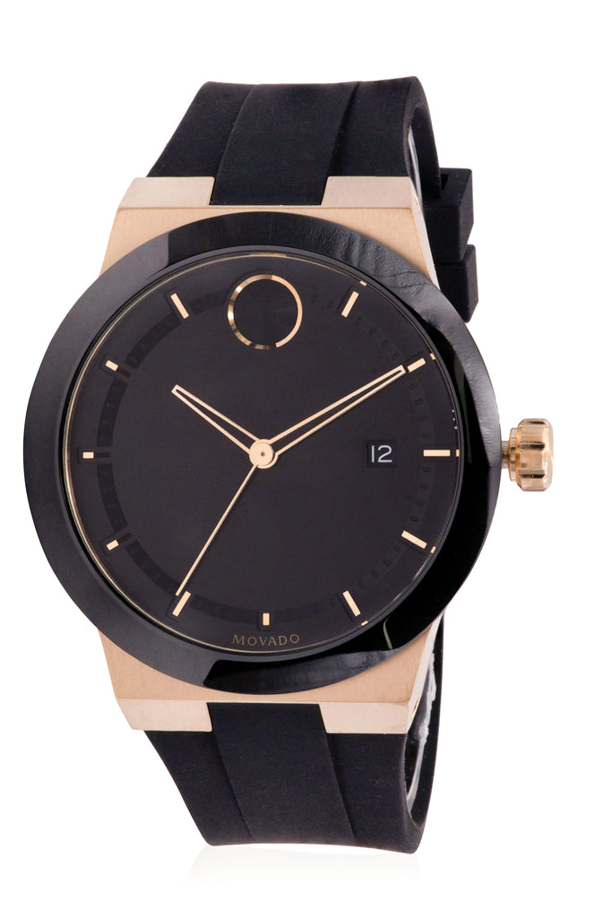 Movado Bold Black Dial Black Rubber Strap Watch for Men - 3600623 Buy Now By Movado