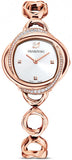 Swarovski Crystal Flower Silver Dial Rose Gold Steel Strap Watch for Women - 5547626 Buy Now By Swarovski
