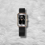 Swarovski Uptown Black Dial Black Leather Strap Watch for Women - 5547710 Buy Now By Swarovski