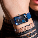 Swarovski Uptown Crystal Blue Dial Blue Leather Strap Watch for Women - 5547713 Buy Now By Swarovski