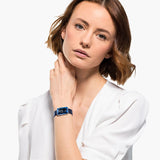 Swarovski Uptown Crystal Blue Dial Blue Leather Strap Watch for Women - 5547713 Buy Now By Swarovski