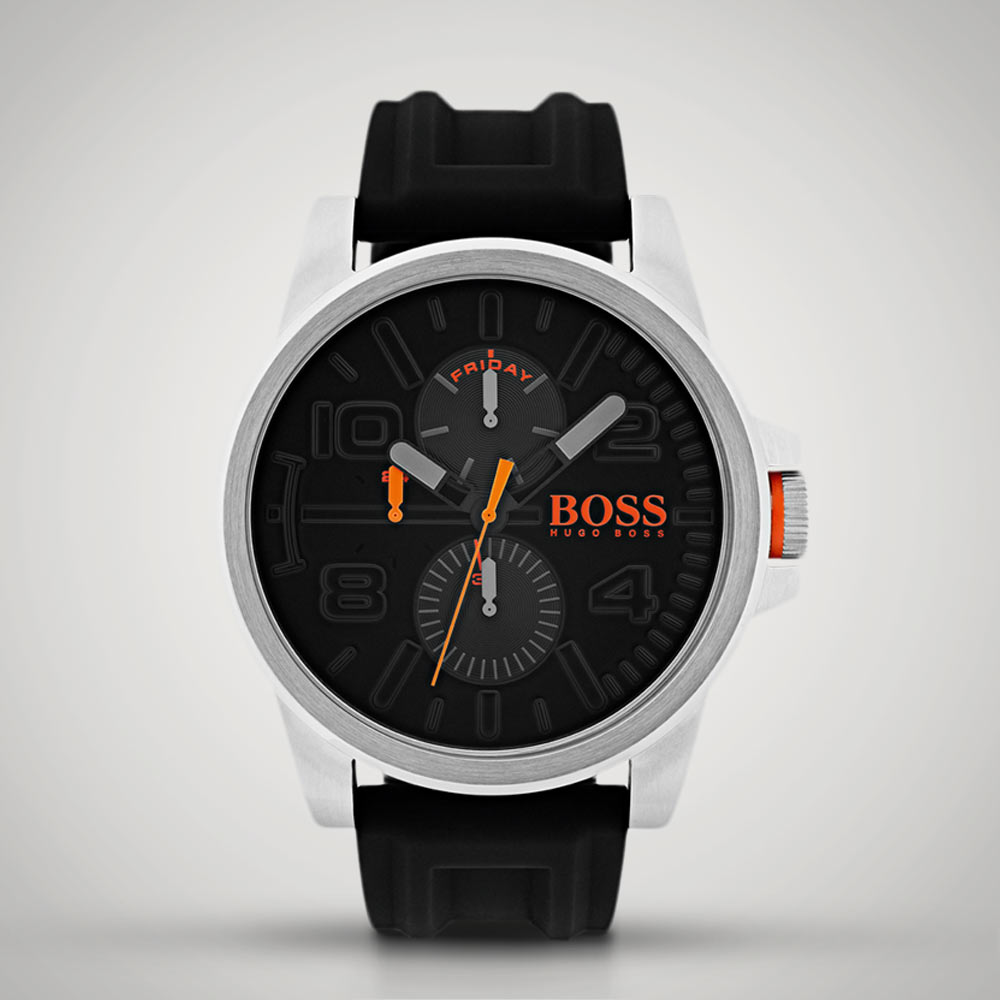 Hugo Boss Detroit Sport Quartz Black Dial Black Rubber Strap Watch for Men - 1550006 Buy Now By Hugo Boss